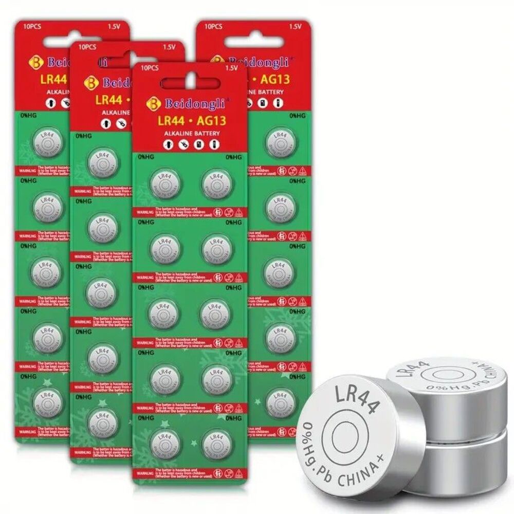 batch of 40 LR44 AG13 batteries Alkaline Button Cell Batteries 357 303 1.5V SR44